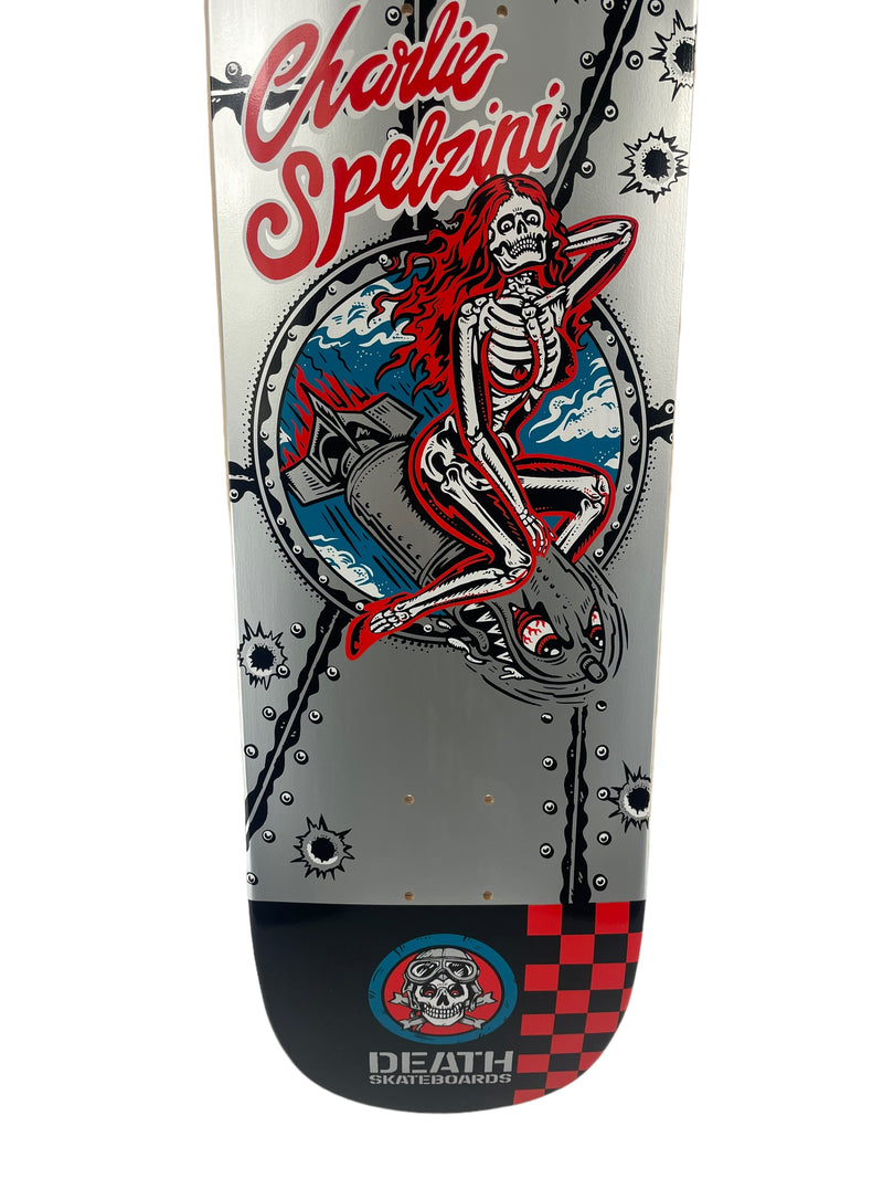 Charlie Spelzini Pro deck - Death Skateboards - SQUARE NOSE POOL