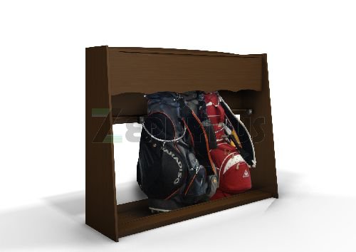 木製ゴルフバッグスタンド・鍵付ゴルフバッグラック製造販売のゼフィルス