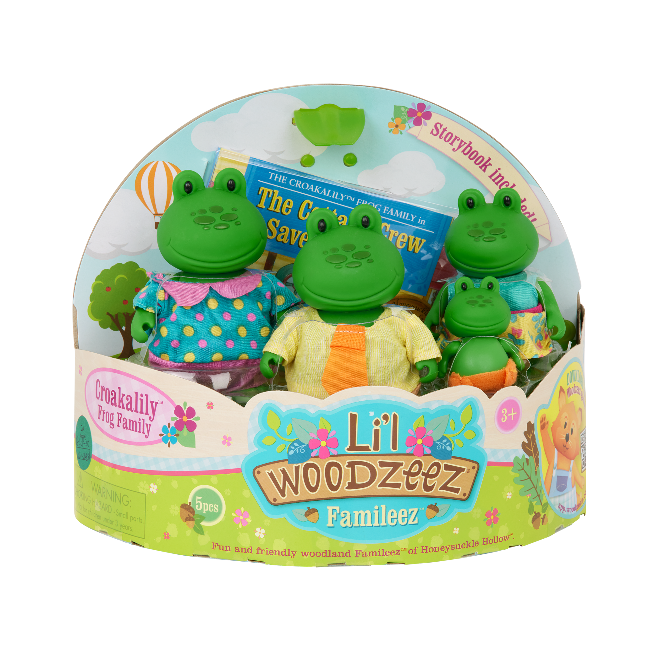 The Croakalily Frogs | Small Animal Figurines | Li'l Woodzeez
