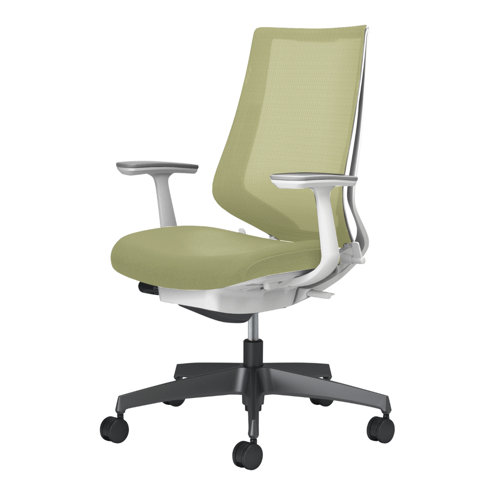 Duora2 デュオラ2／メッシュタイプ／ハイバック／T型肘／本体ホワイト