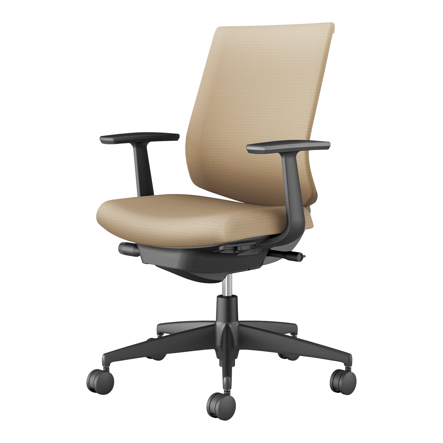 Wizard4 ウィザード4／ローバックタイプ／T型肘／ブラック樹脂脚／布