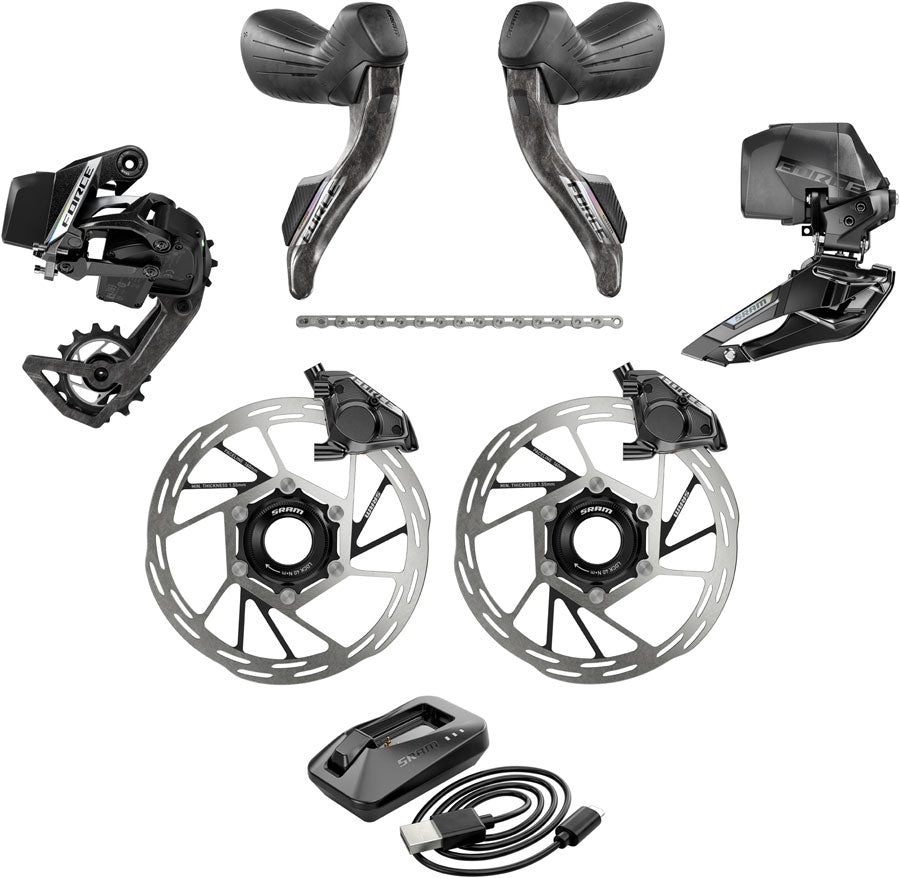 SRAM Force eTap AXS Road Groupset - 2x12-Speed, HRD Shift/Brake