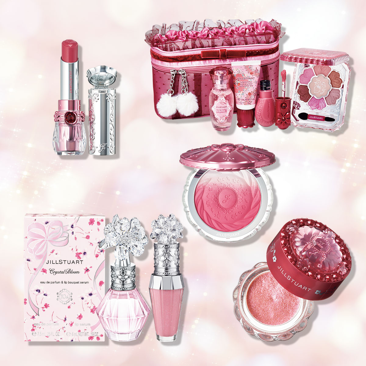 ジルスチュアート・クリスマスコフレ】ベリーパフェをイメージした可愛