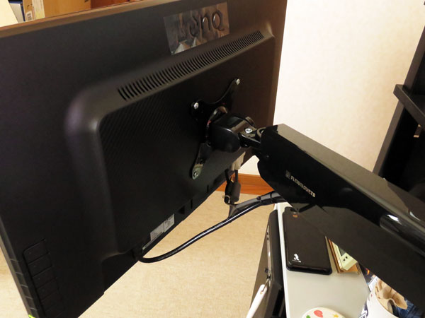 BenQ 24インチモニターGL2460HMを設置する！│MASAa.blog