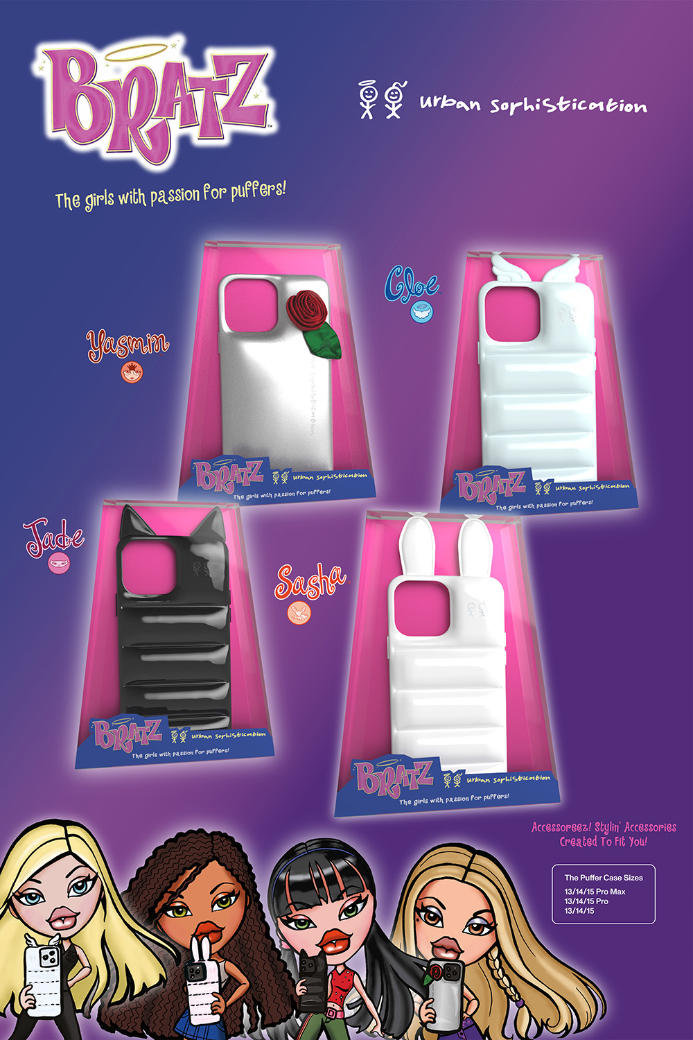 Urban Sophistication x Bratz Phone Case Collab Campaign [PHOTOS]