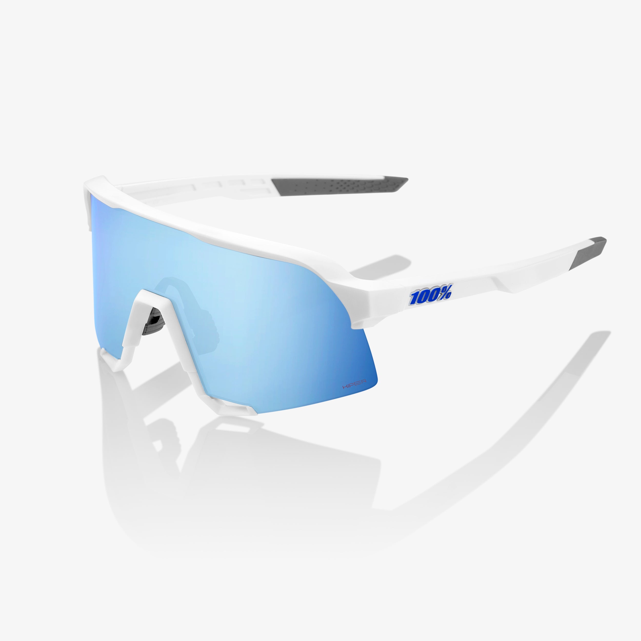S3 - Matte White - HiPER® Blue Multilayer Mirror Lens – 100%
