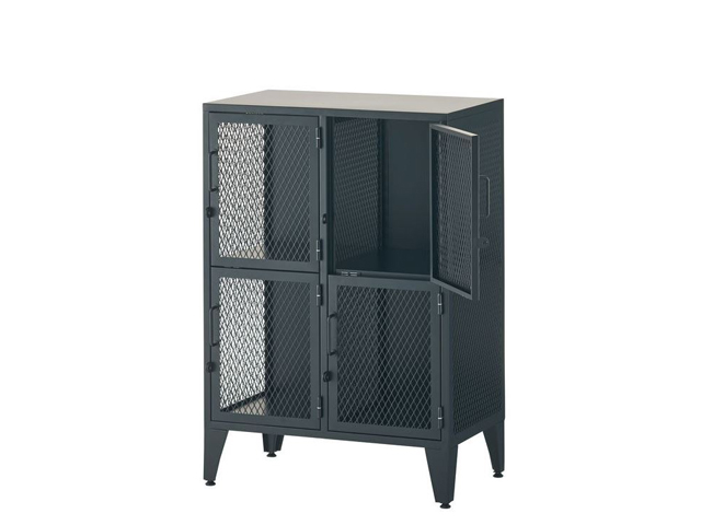 OUTLET】4人用ロッカー 2列2段 メッシュロッカー[-][新古品]|ロッカー