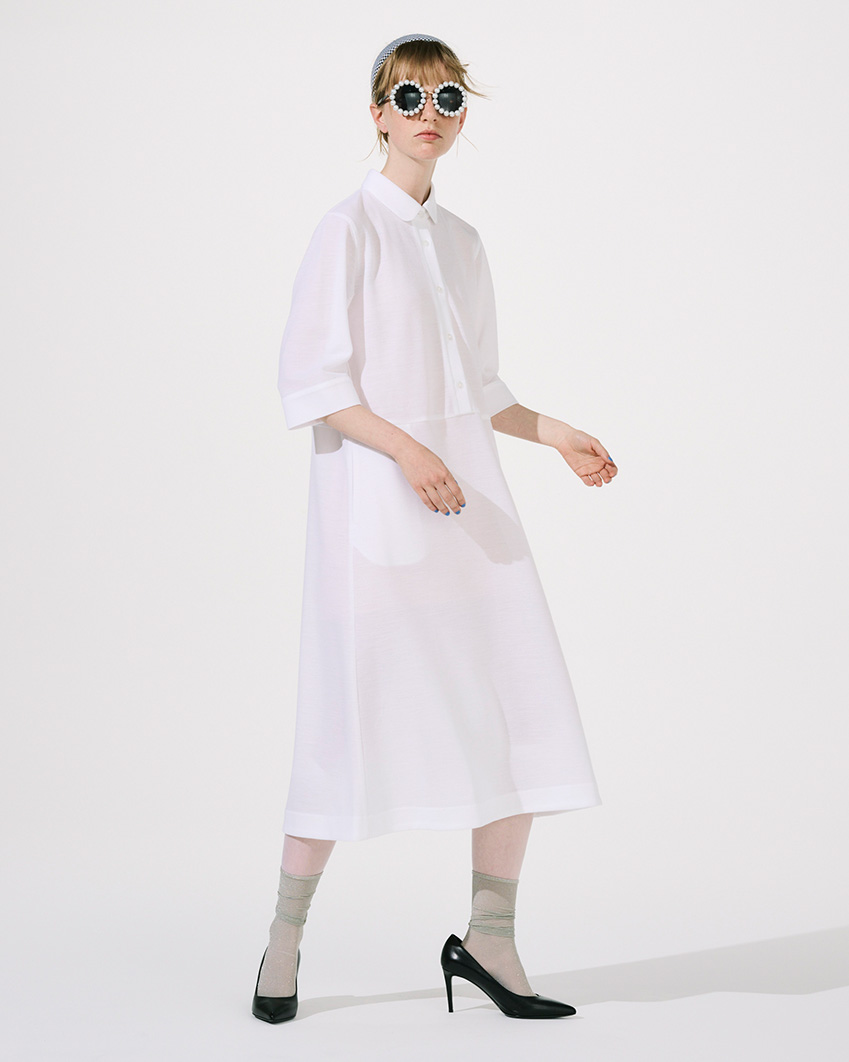 鹿の子のシャツワンピース - CACUMA2022SS 渡邉良重さんの服