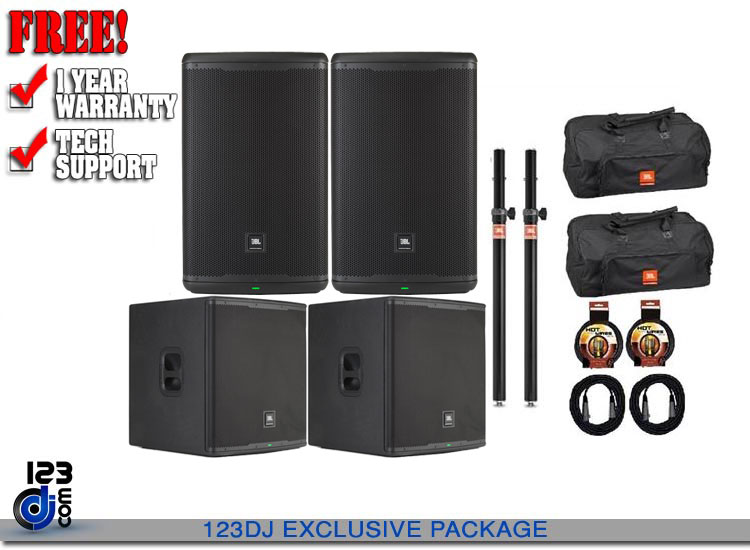 JBL EON715/EON718 Powered Full Range/Subwoofer Pair Pack