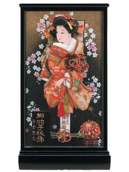 寿13号浅妻羽子板ケース飾り ～広島市の人形問屋十二段屋