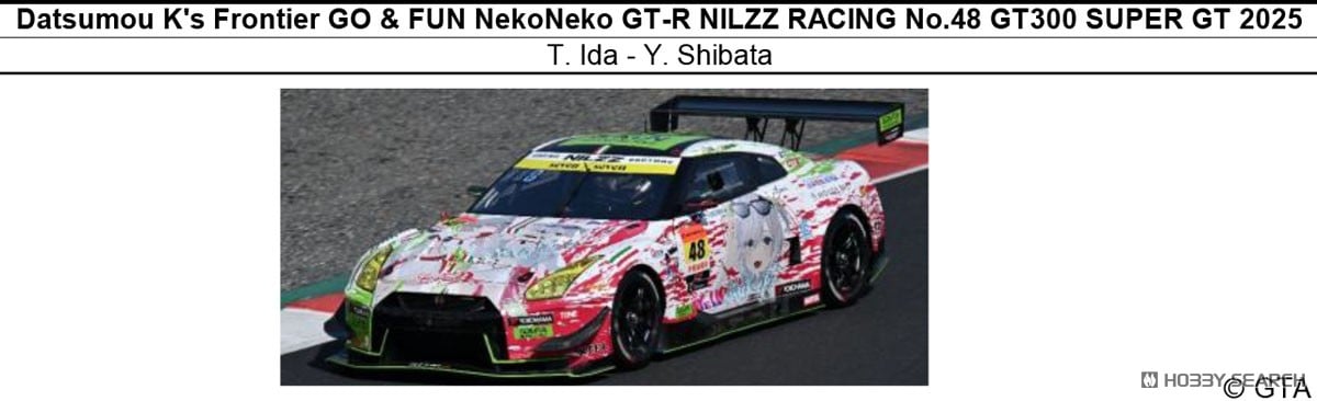 脱毛ケーズフロンティアGO&FUN猫猫GT-R NILZZ RACING No.48 GT300