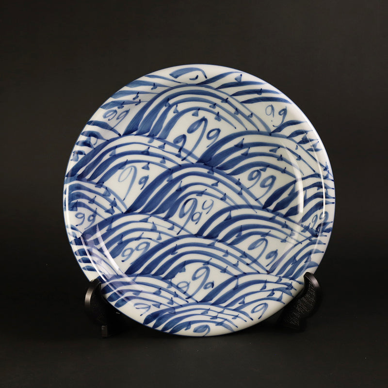 源右衛門窯 染付四海波皿 – ギャラリー一番館オンラインショップ