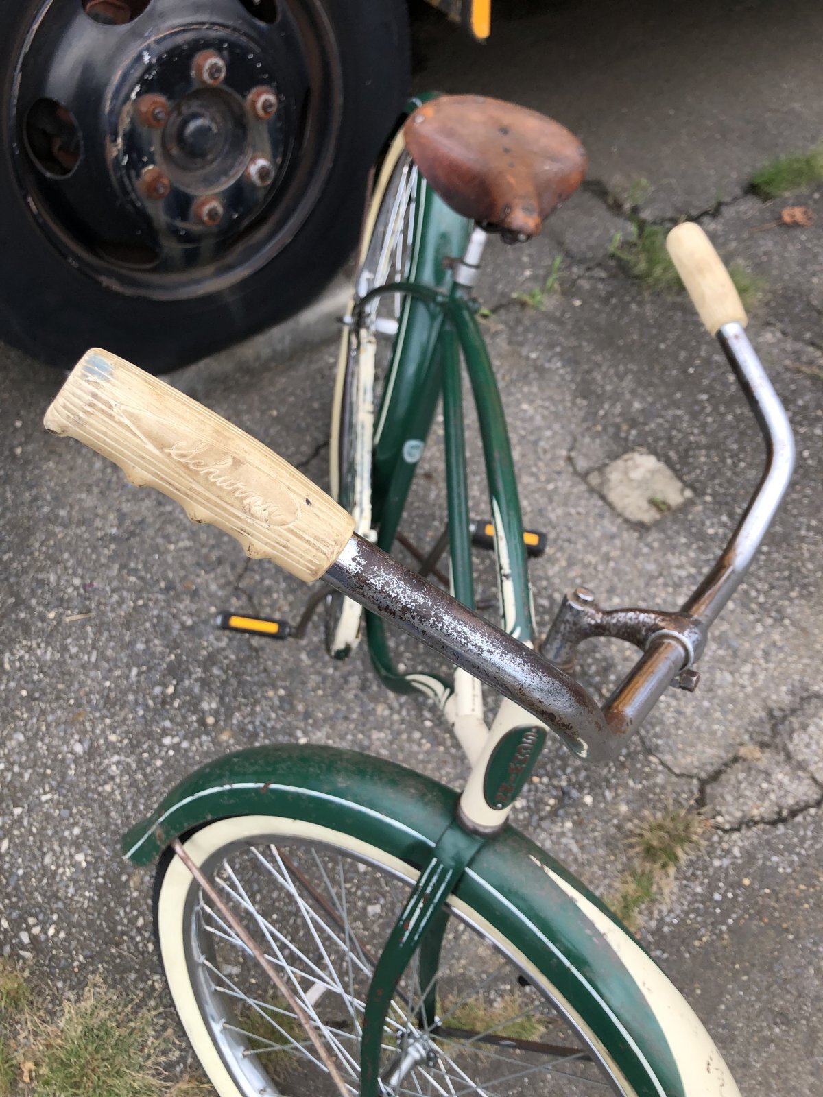 店舗引き取り限定】50s Vintage Schwinn Straight bar Cruiser Bicycle