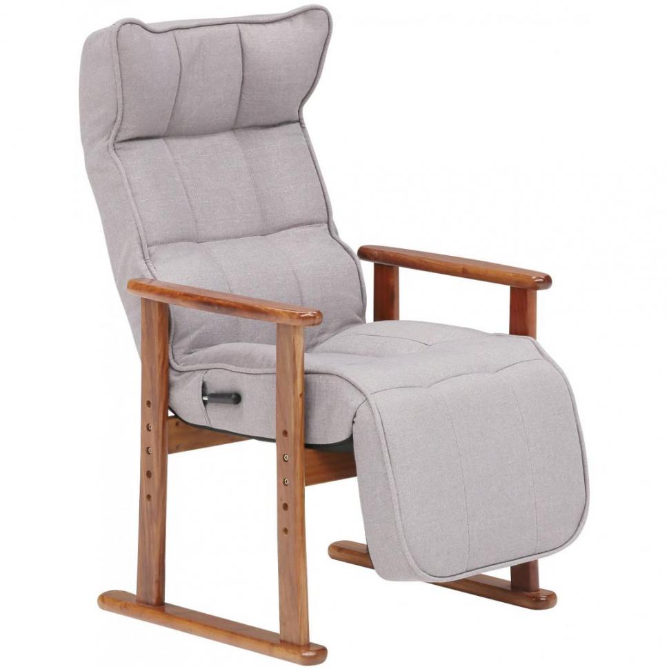 レバー式オットマン付き高座椅子 Nふうが GY | TWO-ONE STYLEネット