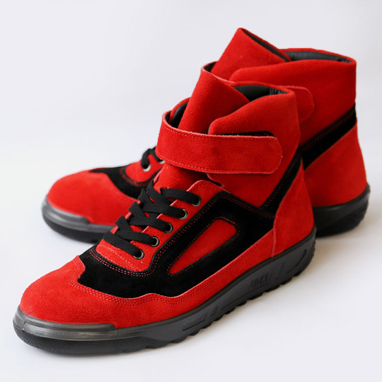 JIS】青木安全靴 ATENEO ZR-21RB ベロア×ベロア レッド×ブラック 商品