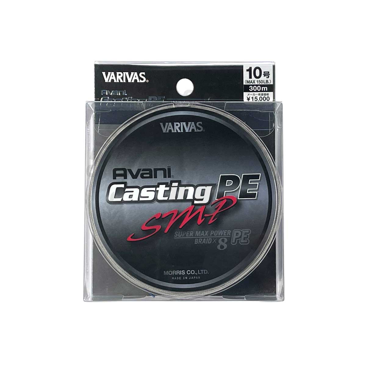 Varivas Avani Casting SMP 300m #PE-10 (Stealth gray-with marking