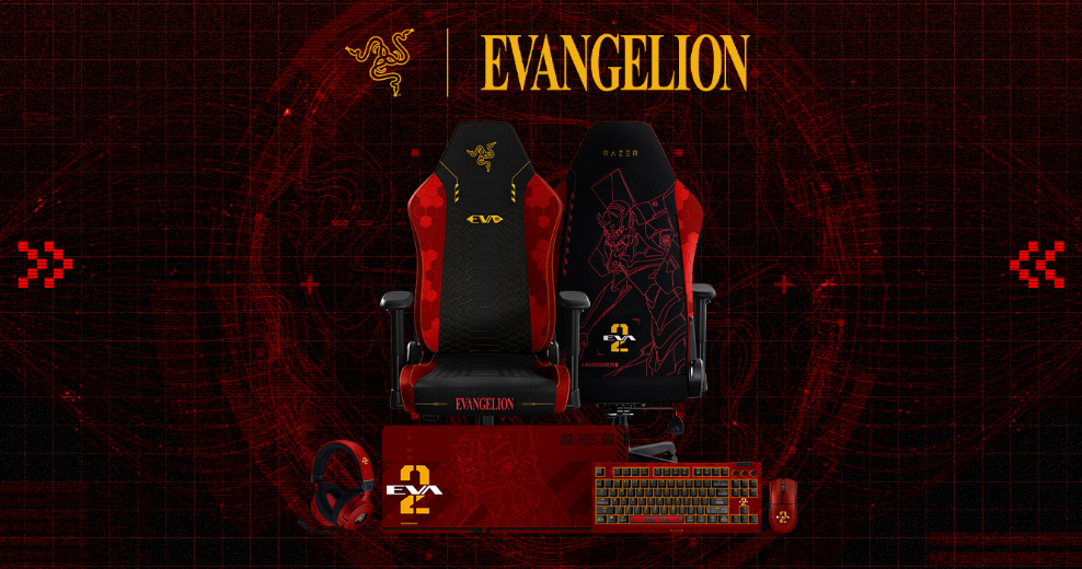 エヴァンゲリオン2号機デザインのRazer製ゲーマー向けキーボードや