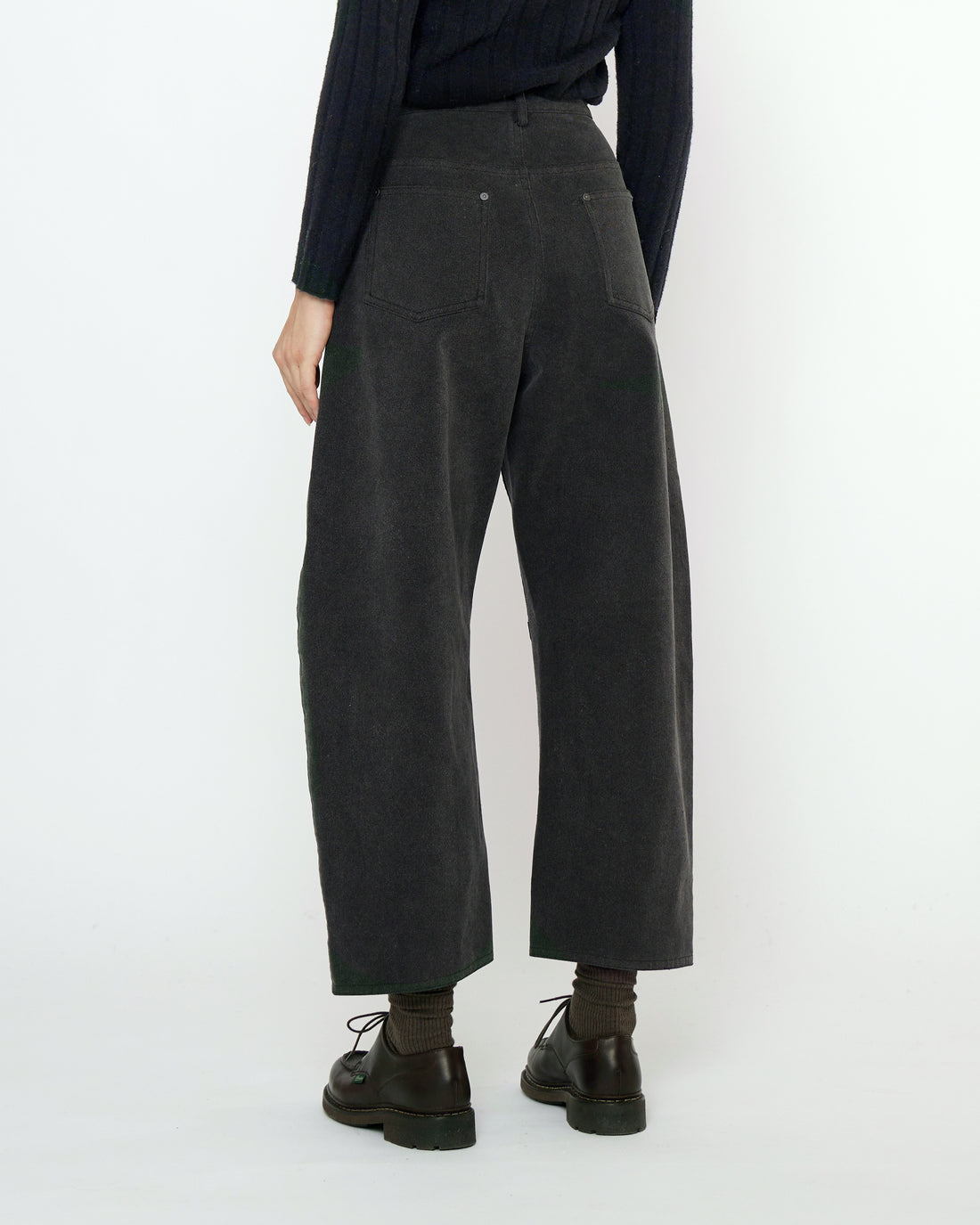 Curve Legged Work Trouser - FW25 - Washed Black – 7115 by Szeki