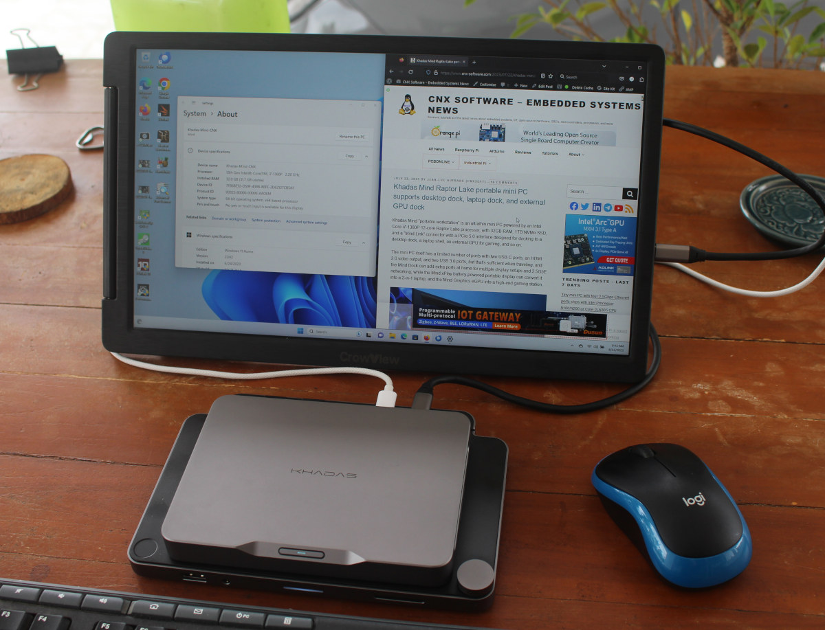 Khadas Mind Review - An ultra-thin Core i7-1360P mini PC tested