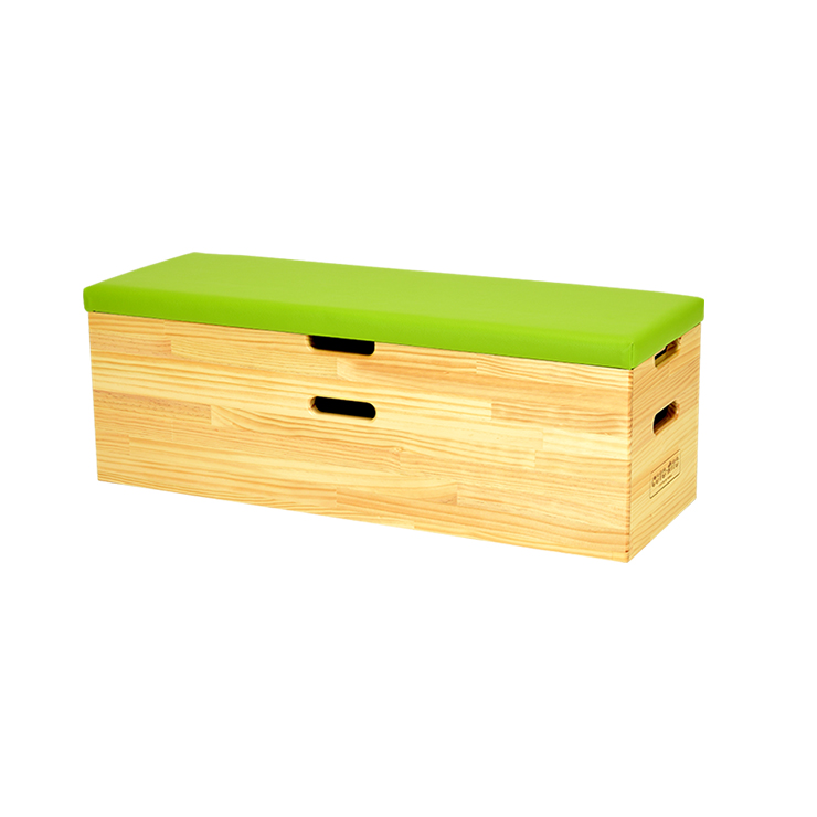 スツール(収納付／L)｜木製キッズコーナー、木製子供家具・キッズ椅子