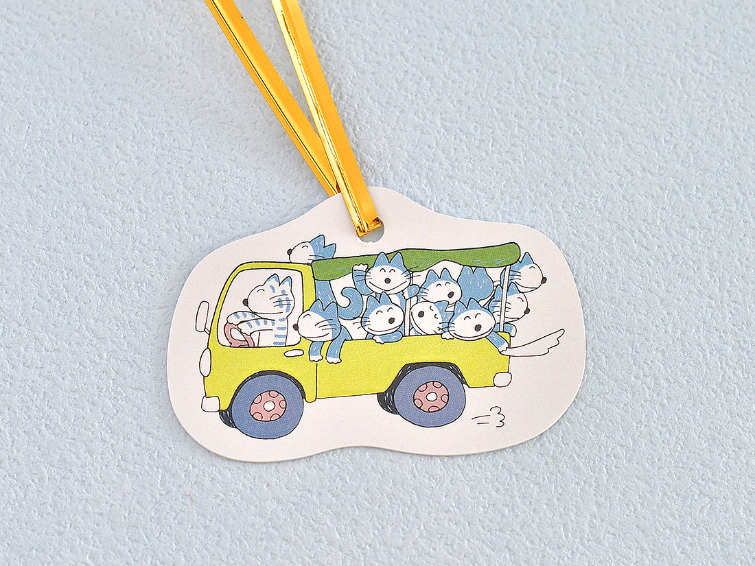 cotta 11ぴきのねこ タイ付きタグ(10枚入) | 紐・ゴム | お菓子・パン