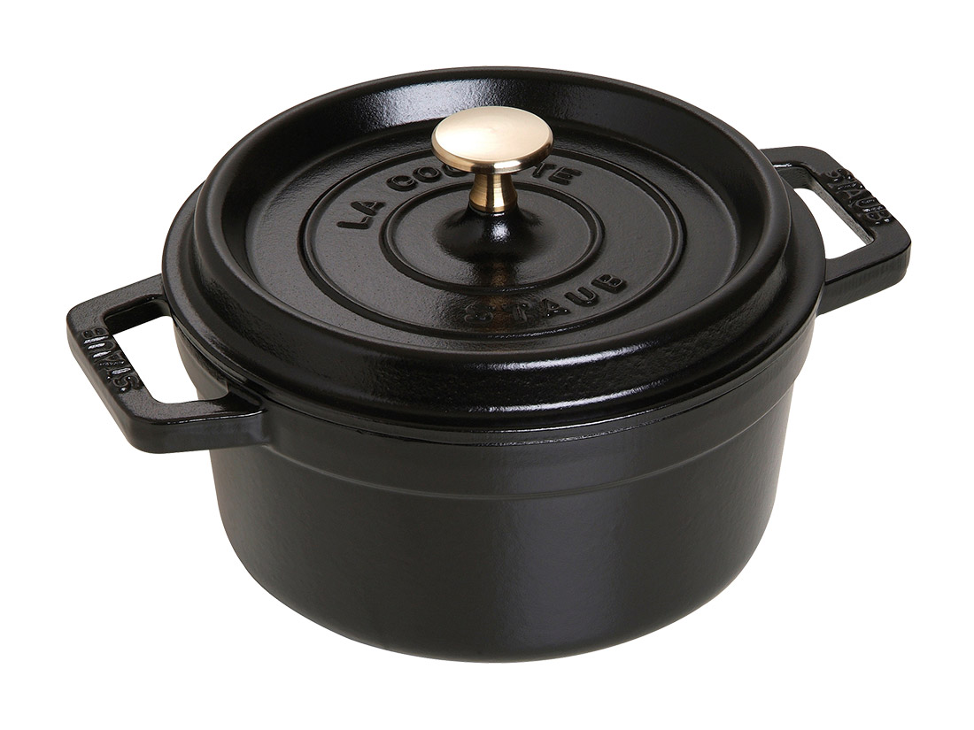 STAUB ピコ・ココット ラウンド 20cm ブラック 2.2L | 鍋 | お菓子