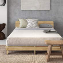 ナチュラルな木目が優しい解放感あふれるスタイル 低床デザインベッド