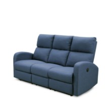 コンパクトでスマートな ファブリック電動リクライニングソファ 2人