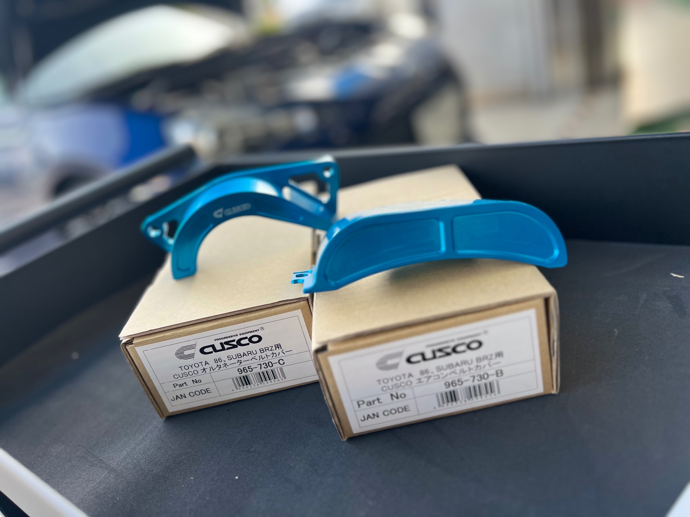 スバル BRZ ZC6 CUSCO オルタネーターカバー&エアコンベルトカバー