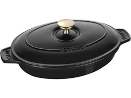 STAUB ストウブ オーバルホットプレート 23cm 黒 40509-582 8877600が