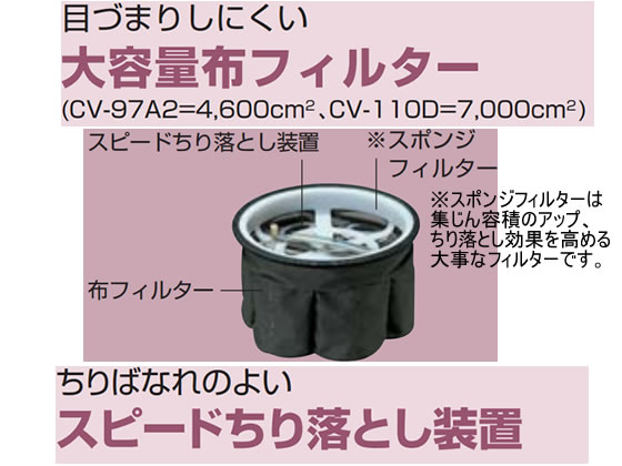 日立 業務用クリーナー CV-97A2が59,961円 通販【ココデカウ