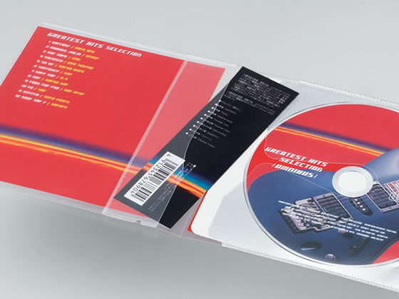 コクヨ CD／DVD用ソフトケース(MEDIA PASS)1枚収容 白 100枚 EDC-CME1