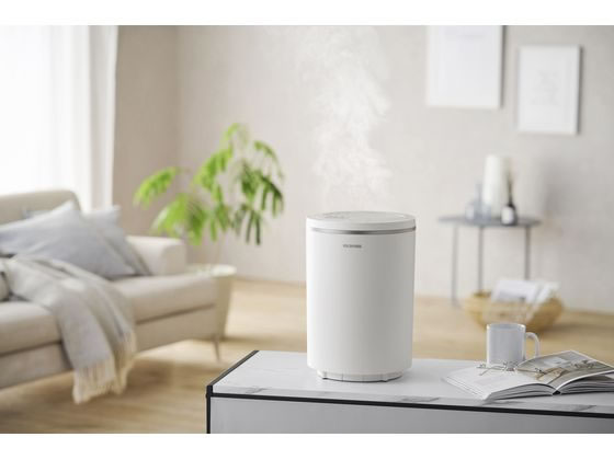 アイリスオーヤマ 丸洗いスチーム加湿器400mL ホワイト AHM-MHU40A-Wが