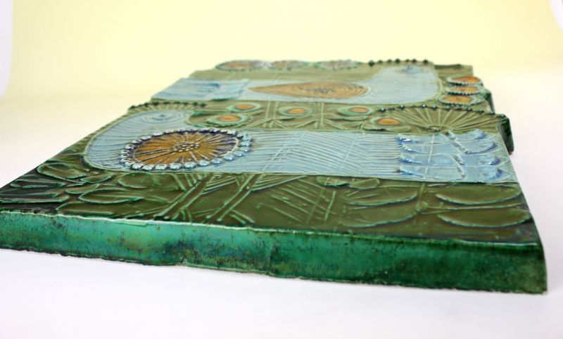 Lisa Larson VAGGPLATTOR Parkfagel/リサ・ラーソン 鳥 陶板 - 北欧