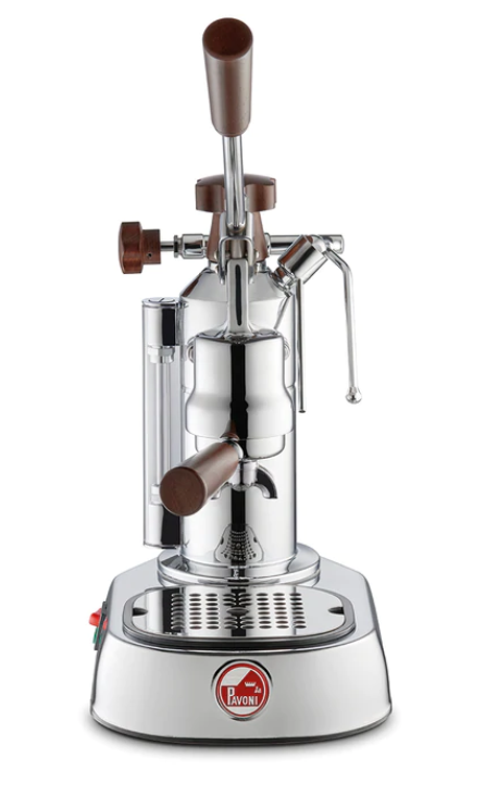 La Pavoni (US Version) Europiccola Lever Espresso Chrome w/ Wood 8