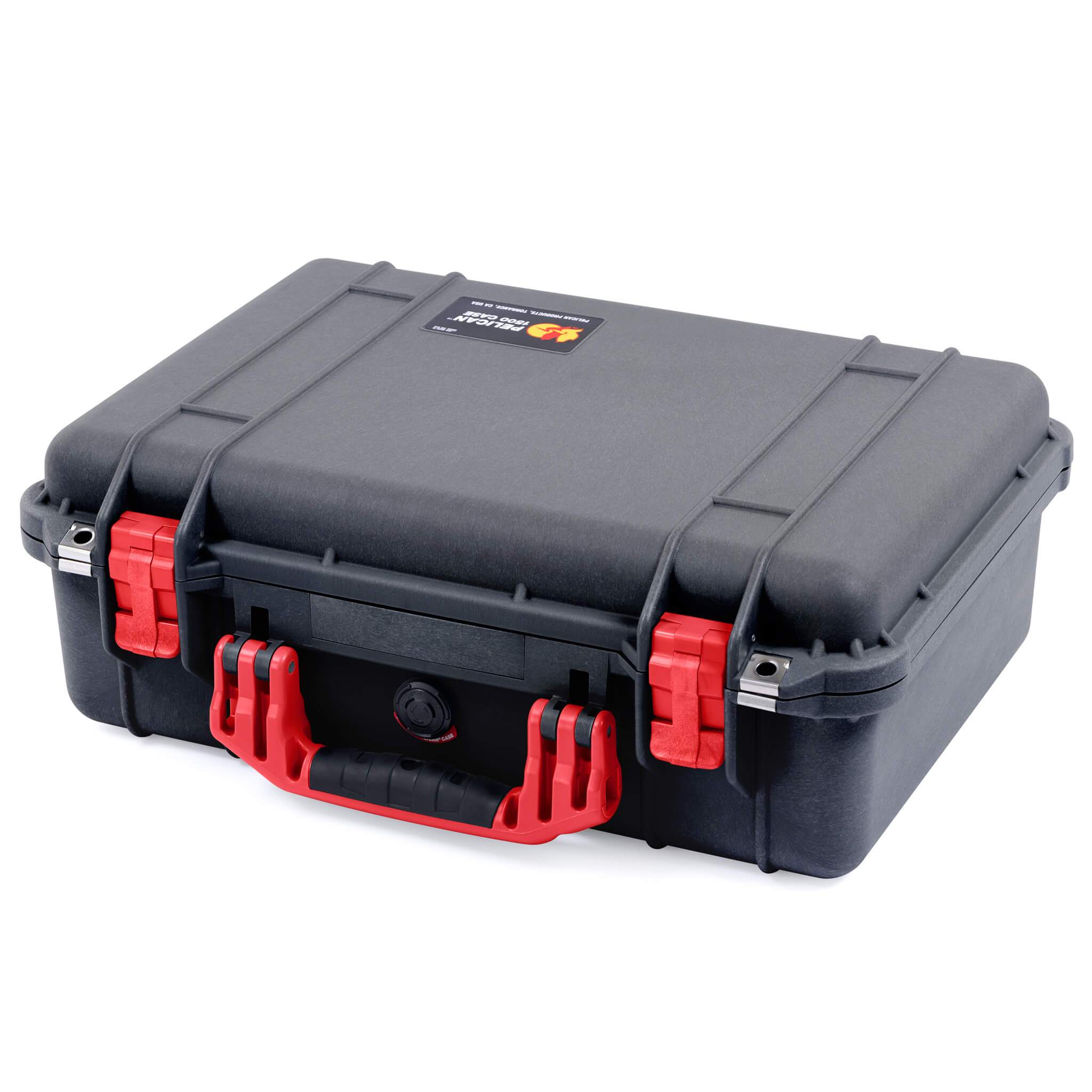 Pelican 1500 Case - Black & Red - ColorCase