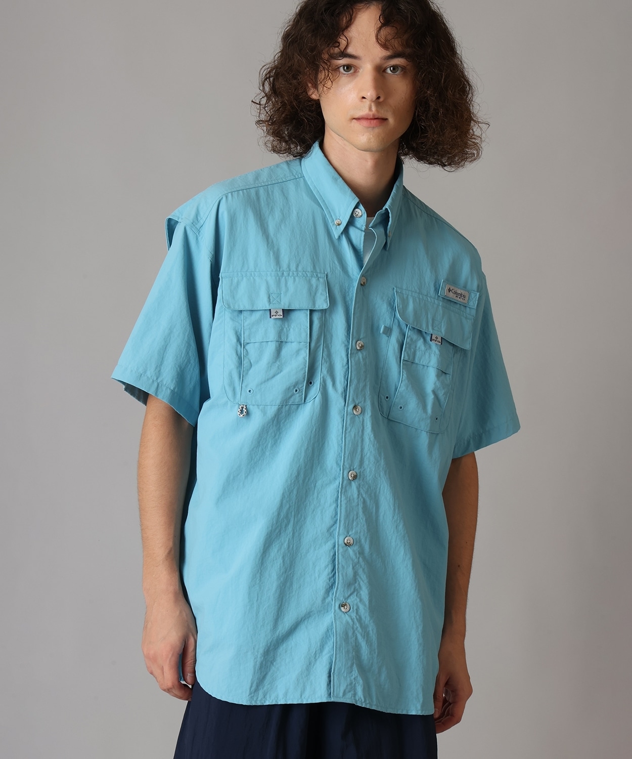 バハマ II ショートスリーブシャツ(XS Vintage Blue)│コロンビア