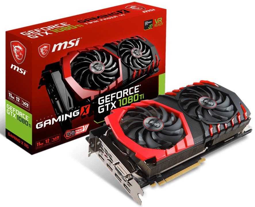 GTX 1080 TI GAMING X 11G MSI GTX 1080 Ti GAMING X 11G, PCI-E x16