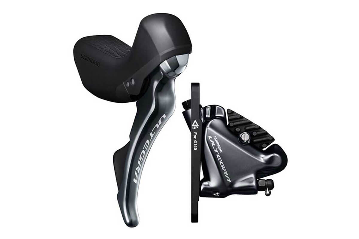 Shimano Ultegra R8020 STI Gear Shifter and Ultegra Disc Caliper
