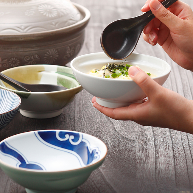 Cacomi -かこみ - お鍋の取り皿・取り鉢／白磁｜COOCAN++