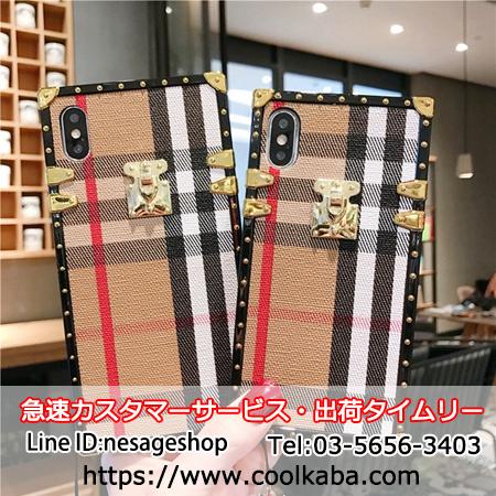 美品 Burberry バーバリー チェック柄手帳型スマホケース 6G 6S 楽天