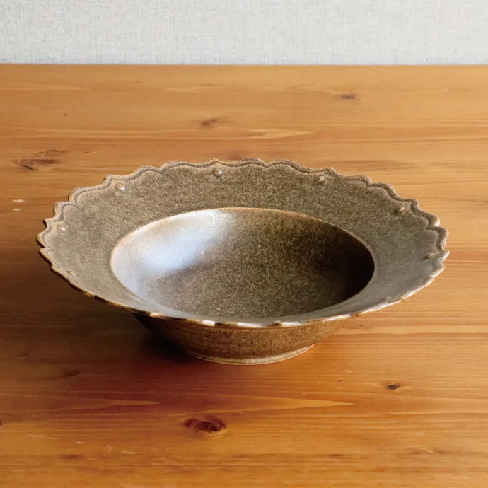 音喜多美歩 レースリムボウル 茶 | 【公式】コスモス食品のオンライン