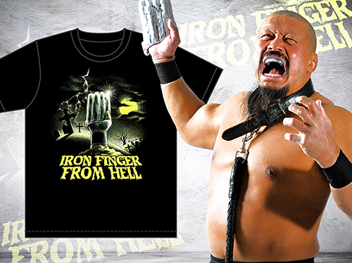 飯塚高史「IRON FINGER FROM HELL」Tシャツ [新日本プロレスリング