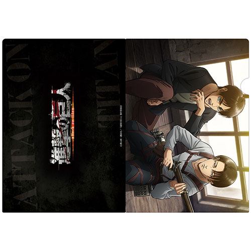 進撃の巨人 クリアファイルG[エレン＆リヴァイ] [進撃の巨人] | 公式