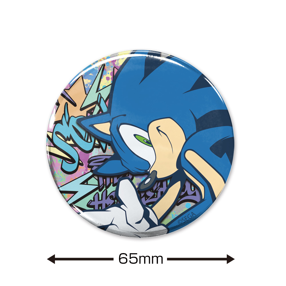ソニック 65mm缶バッジ グラフィティVer. [ソニック・ザ・ヘッジホッグ