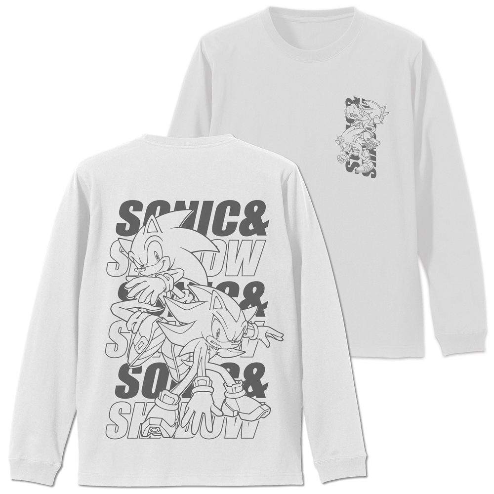 SONIC＆SHADOW 袖ロングスリーブTシャツ [ソニック・ザ・ヘッジホッグ