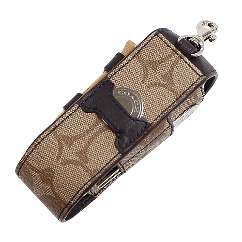 COACH】コーチ レザー ゴルフティーセット カーキ×ブラウン（ゴルフ