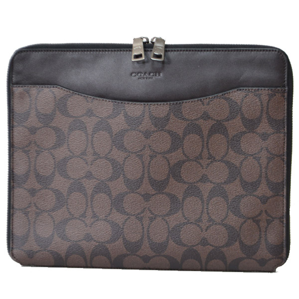 COACH】コーチ コーティング シグネチャー レザー タブレット iPad