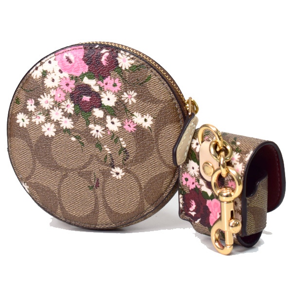 COACH】コーチ シグネチャー エバーグリーン フラワー 花柄 マルチ