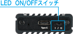 Aluminum Enclosure RGB for M.2 SSD (CAM2NSU32RGB) USB3.2 Gen2接続